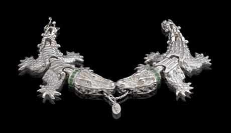 Image of Sterling Silver Alligator Bracelet